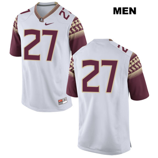 Men's NCAA Nike Florida State Seminoles #27 Ontaria Wilson College No Name White Stitched Authentic Football Jersey ZUX8869PS